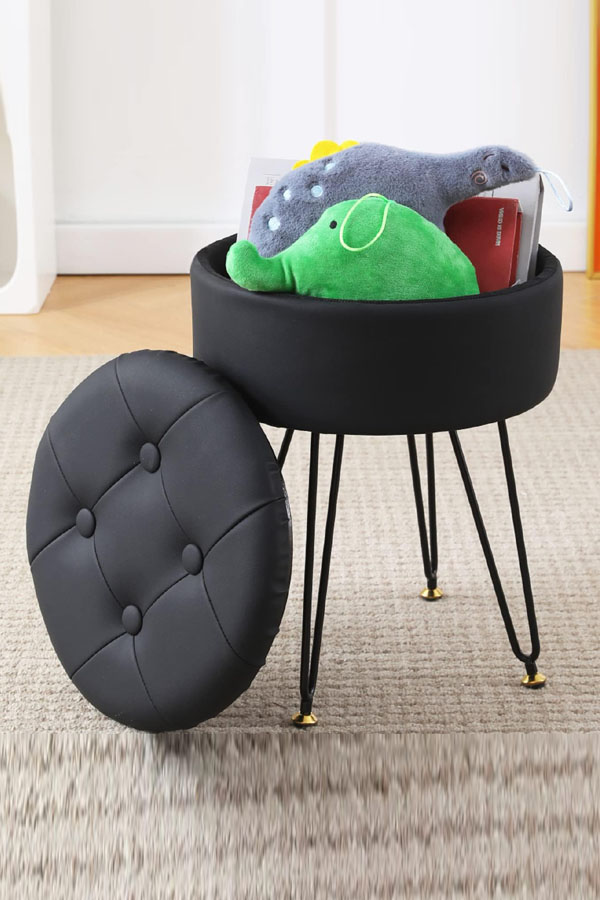 Customized Storage Ottoman Stool For Living Room by2410111