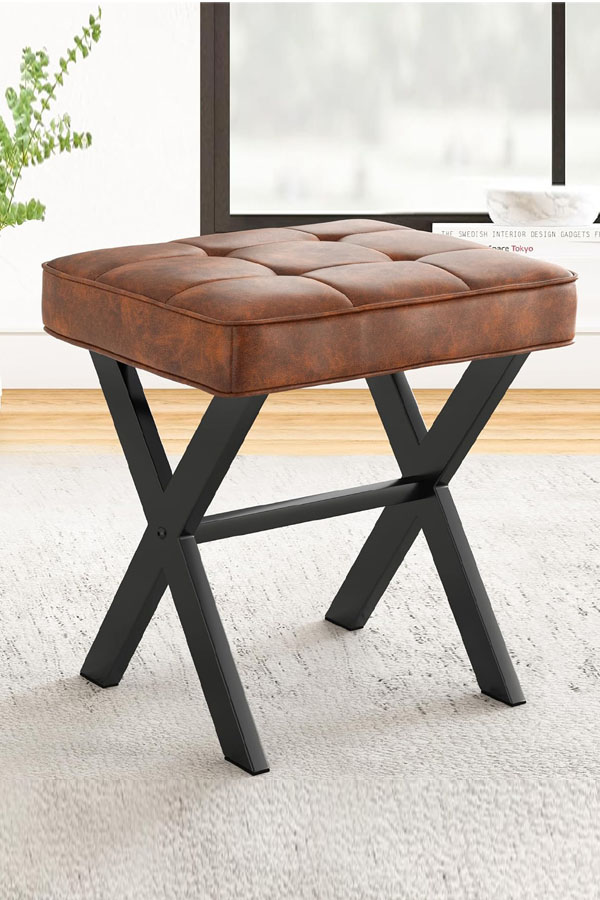 Leather Storage Ottoman Stool Sofa by2410106