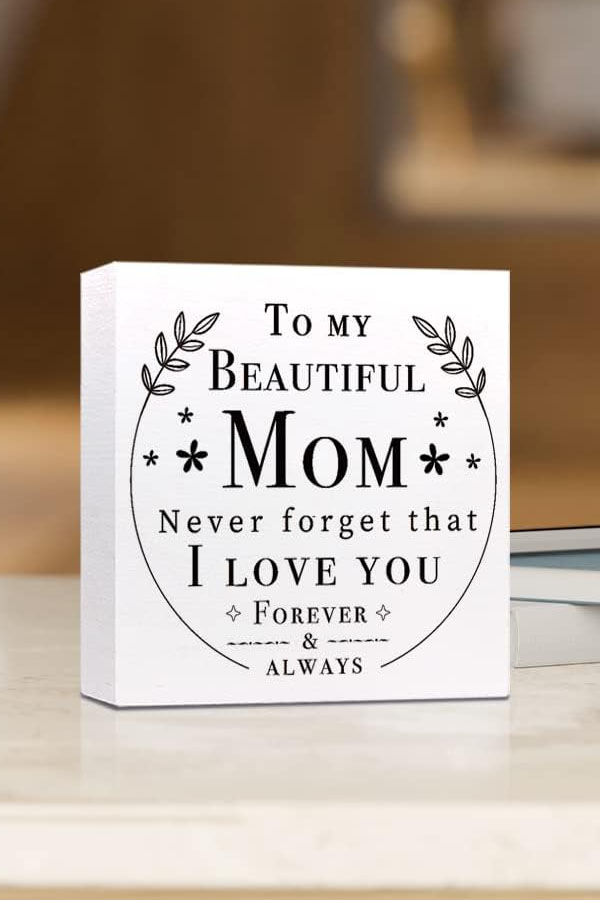 Desk Wooden Deco for Mom BY241043