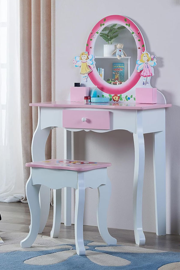 Children Dressing Table Crown Mirror BY241015