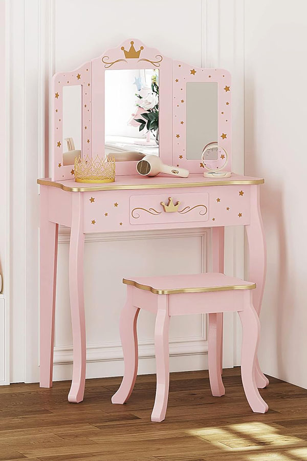 Kids Vanity Set With Mirror BY24102