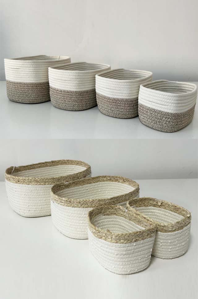 Woven Rope Storage Basket 12