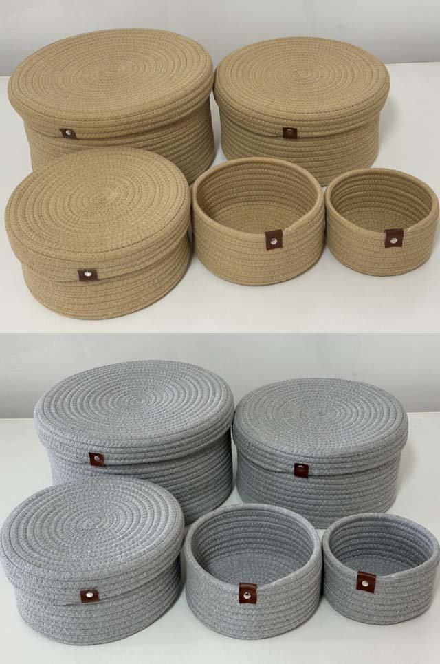 Woven Rope Storage Basket 17