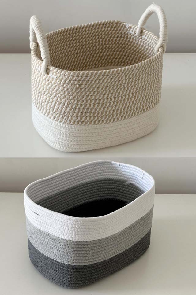 Woven Rope Storage Basket 27